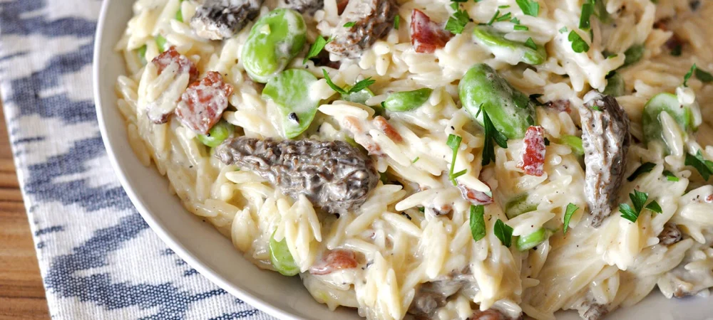 Morel mushroom vegetables